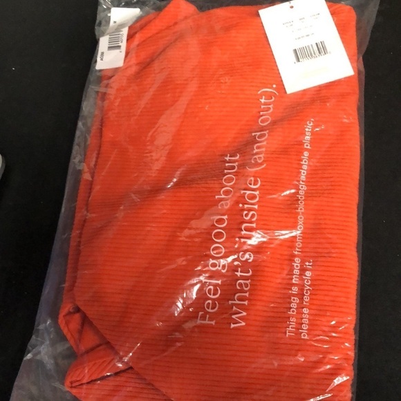 Andie Swim Asbury Rib High Neck One Piece Swimsuit Sire Orange NWT M - Picture 5 of 5